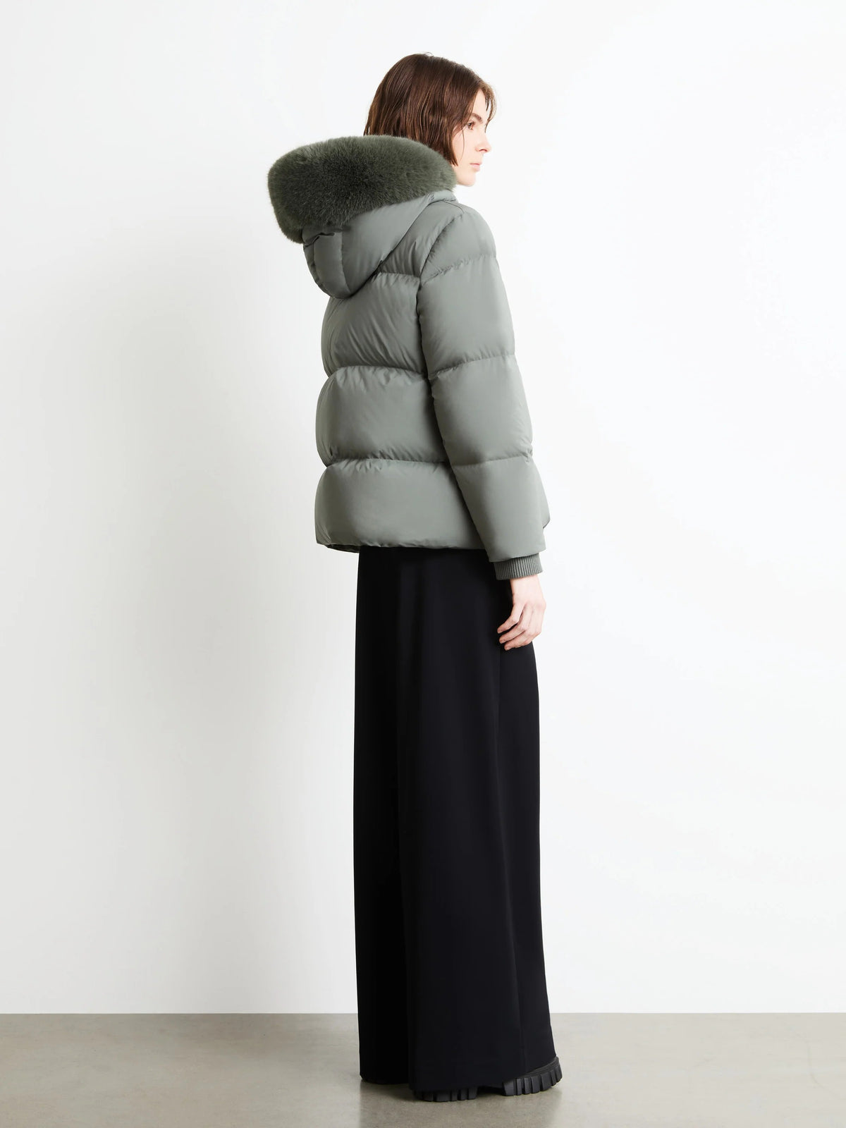 Fly tubic hood fur wom jacket W26583F 85 RRD 