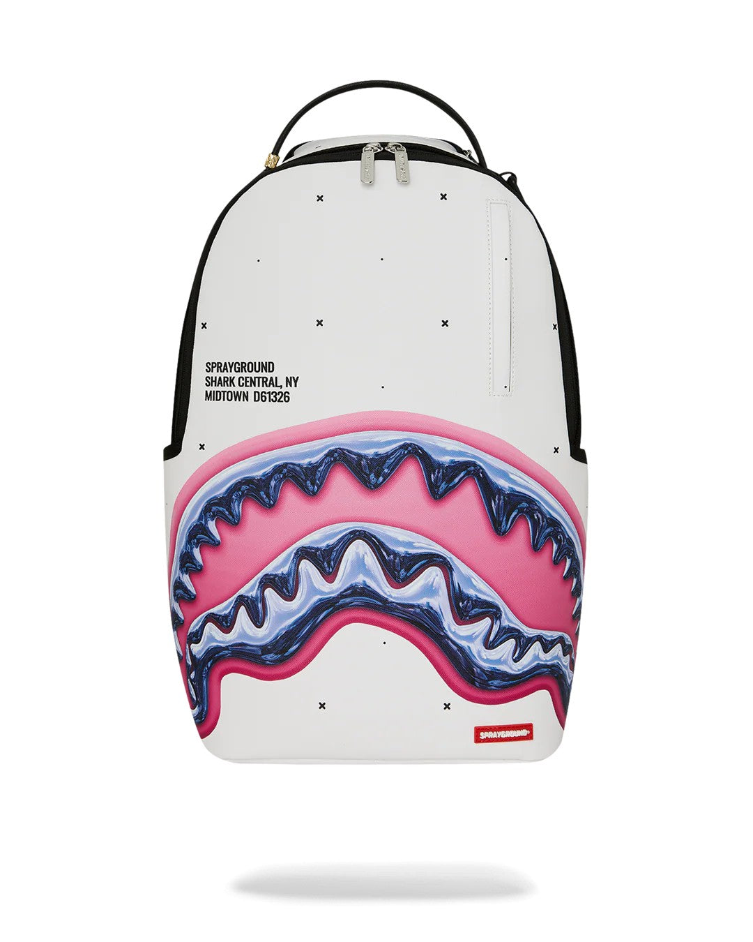 Shark central liquid chrome  backpack 910B8427 NSZ SPRAYGROUND 