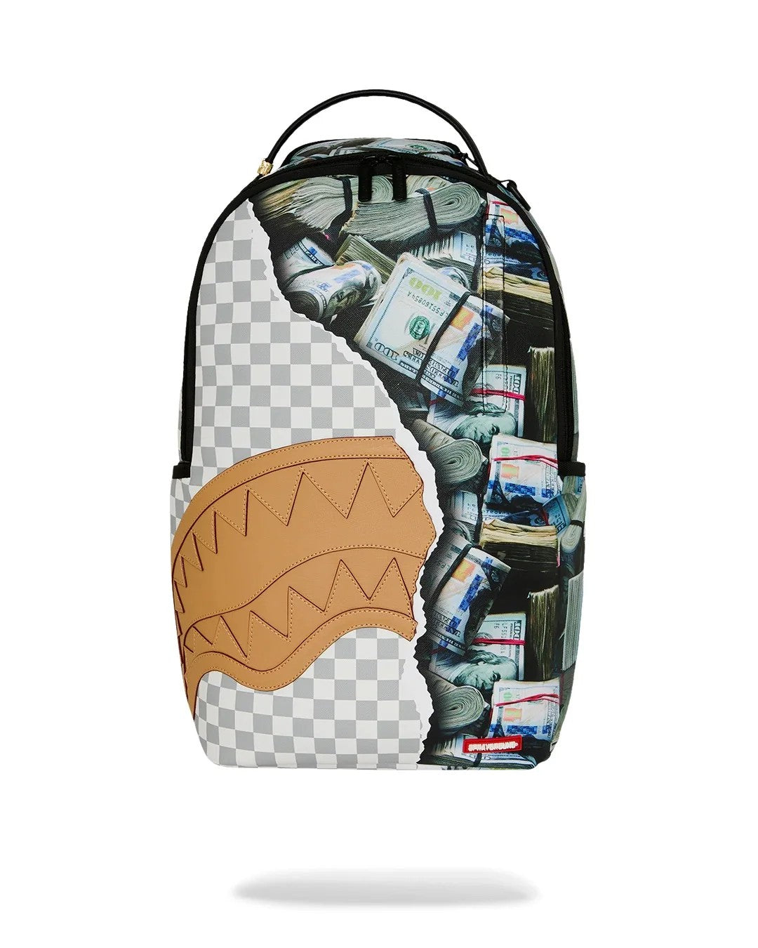 Cream check full of cash backpack 910B8548 NSZ SPRAYGROUND 