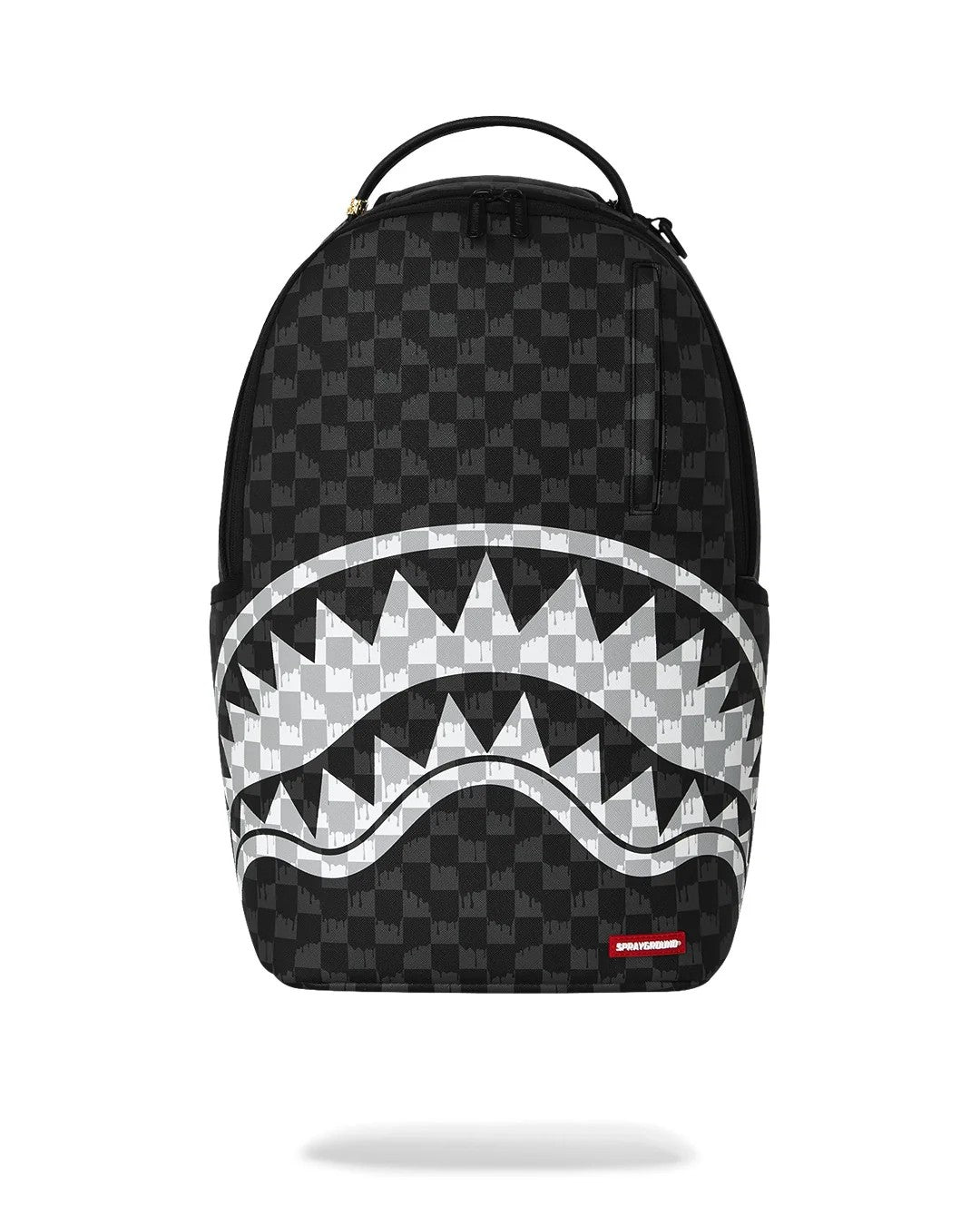 Black and white drip check backpack 910B8553 NSZ SPRAYGROUND 