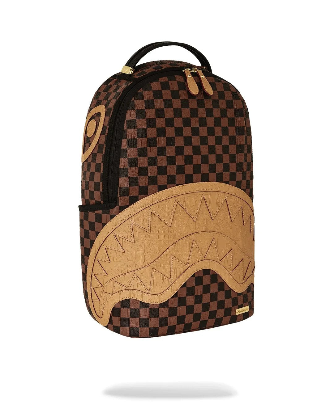 Embossed check brown backpack 910B8592 NSZ SPRAYGROUND 