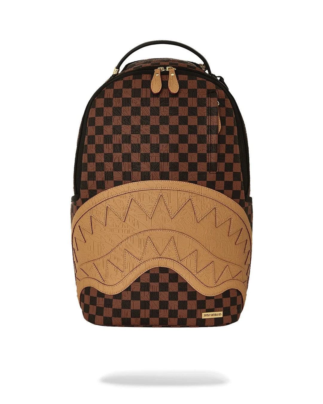 Embossed check brown backpack 910B8592 NSZ SPRAYGROUND 