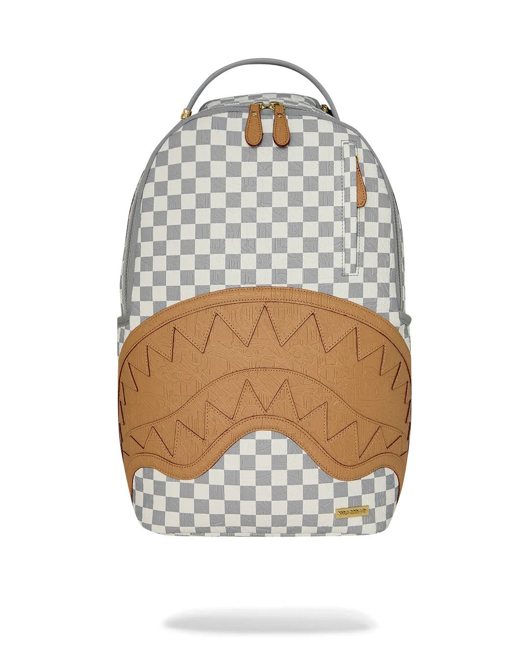 Embossed cream check backpack 910B8593 NSZ SPRAYGROUND 