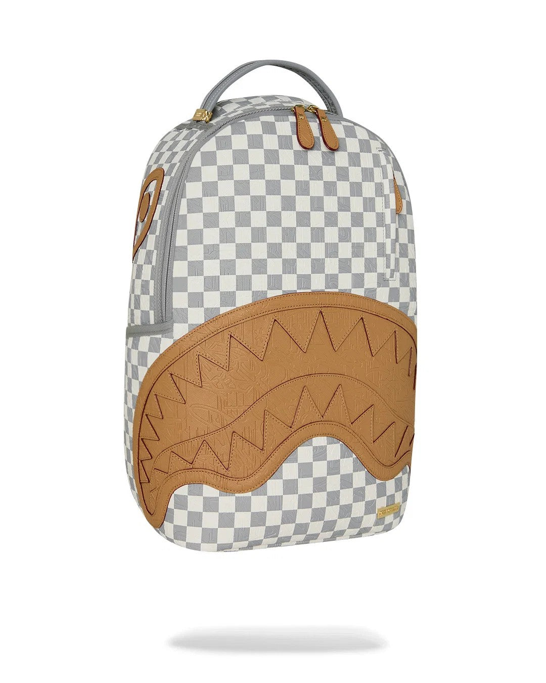 Embossed cream check backpack 910B8593 NSZ SPRAYGROUND 