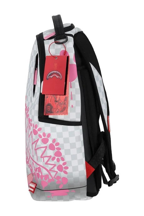 Pink Panther paw prints backpack 910B8860 NSZ SPRAYGROUND 