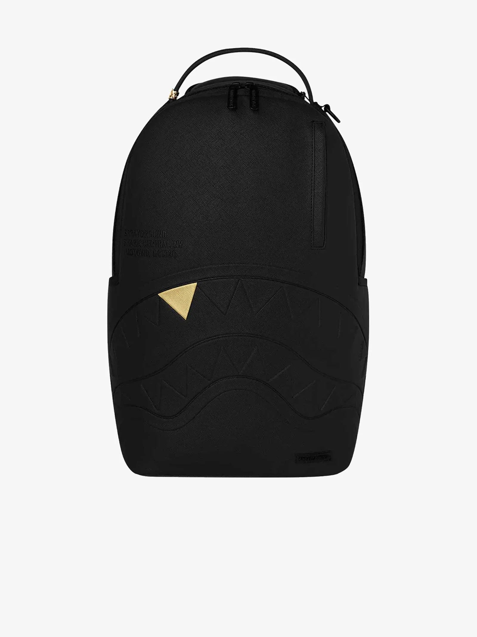 Blacked out embossed gold tooth backpack 910B9325 NSZ SPRAYGROUND 