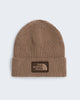 Berretto con risvolto e logo box TNF
