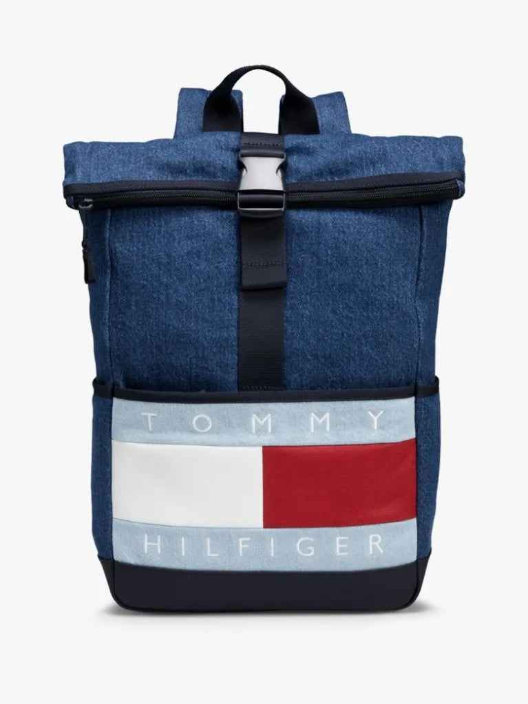 Kids' flag logo denim backpack KA0KA00058 1A4 TOMMY HILFIGER 