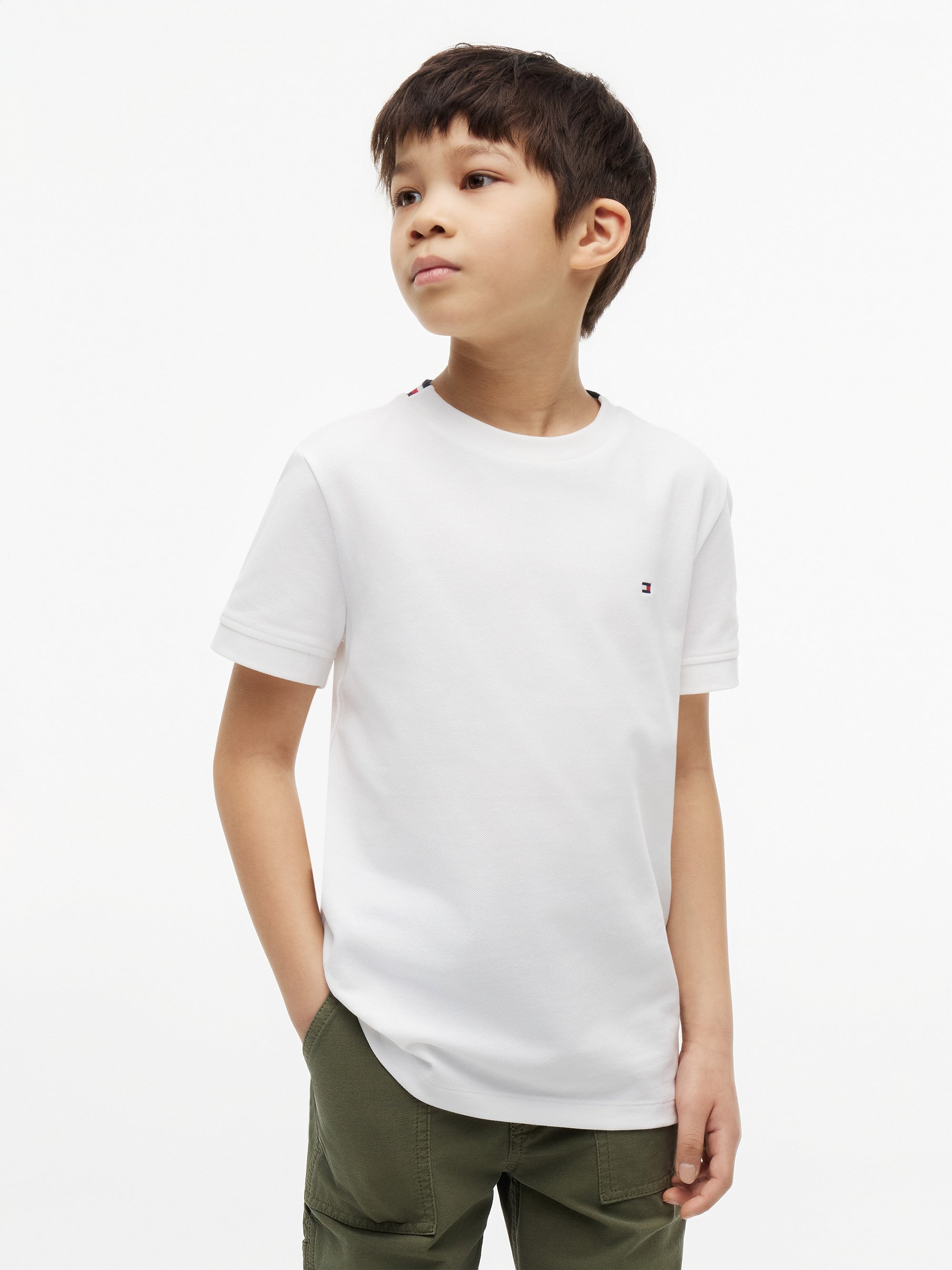 Signature pique t-shirt KB0KB10526T YBR TOMMY HILFIGER 