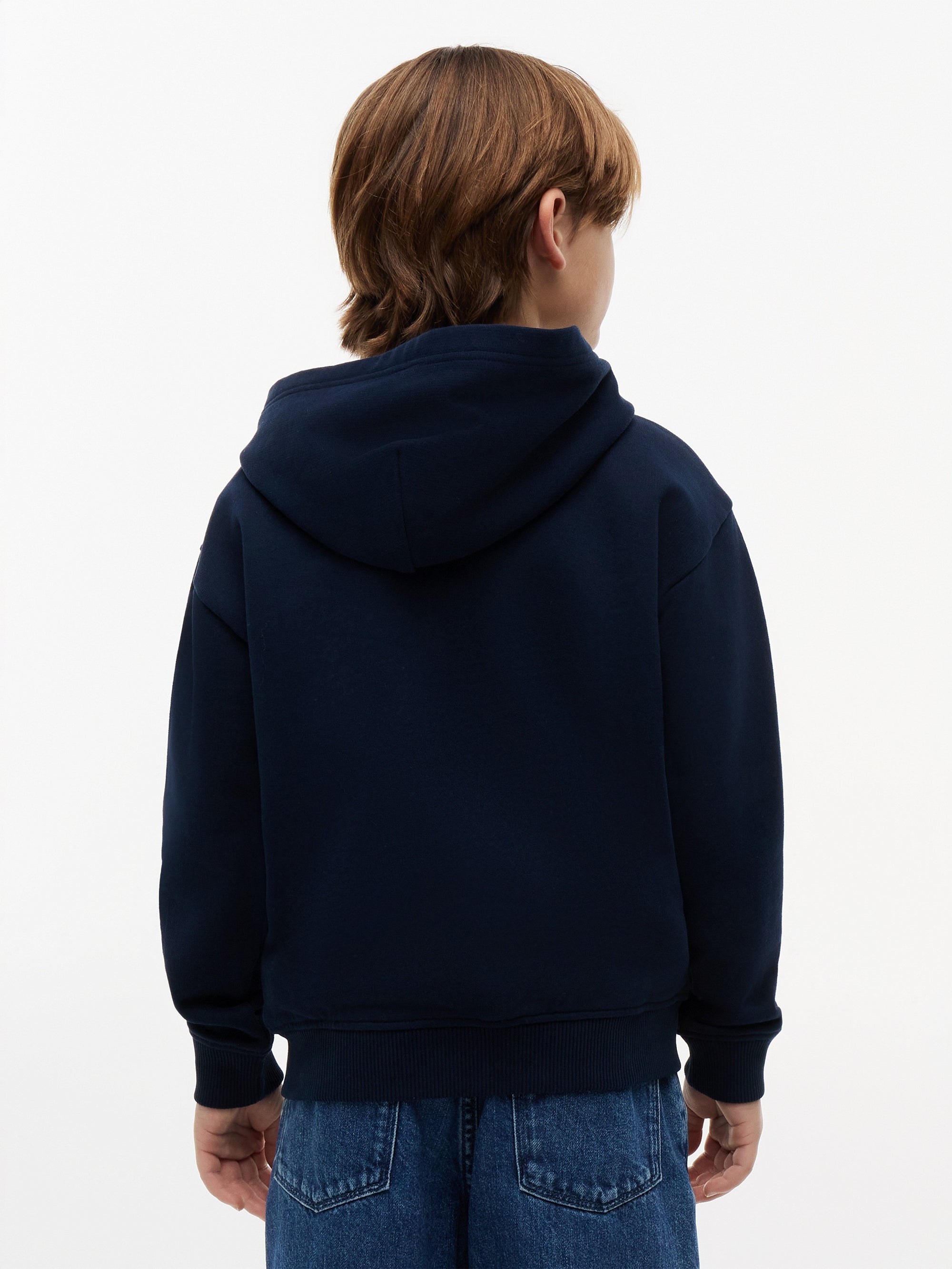 Hoody tonal flag logo KB0KB10553J C1G TOMMY HILFIGER 