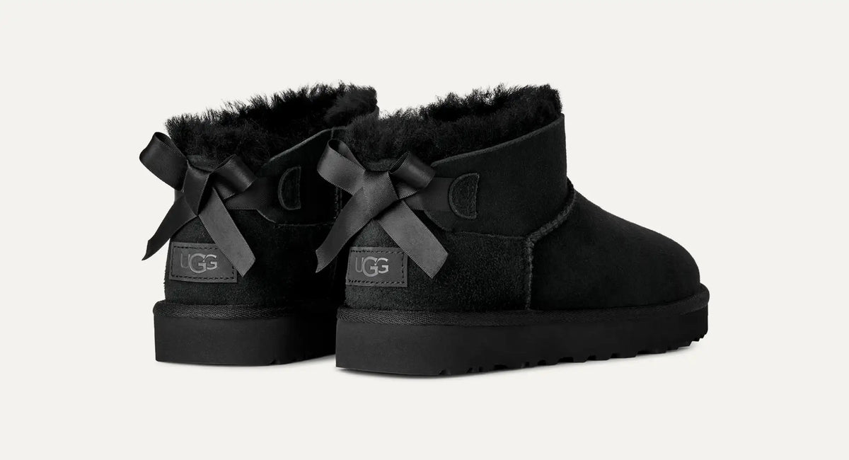 Stivali ultra mini Bailey bow 1185491 BLK UGG 