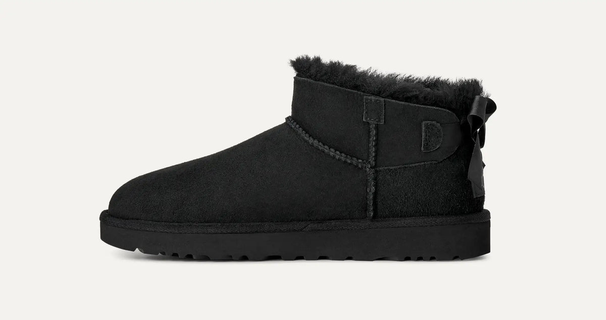 Stivali ultra mini Bailey bow 1185491 BLK UGG 