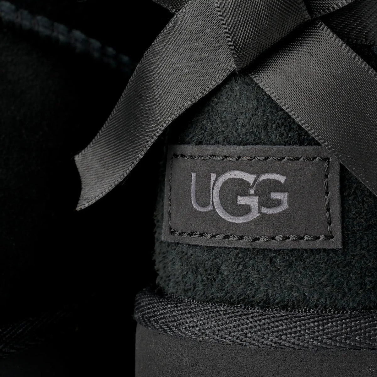 Stivali ultra mini Bailey bow 1185491 BLK UGG 