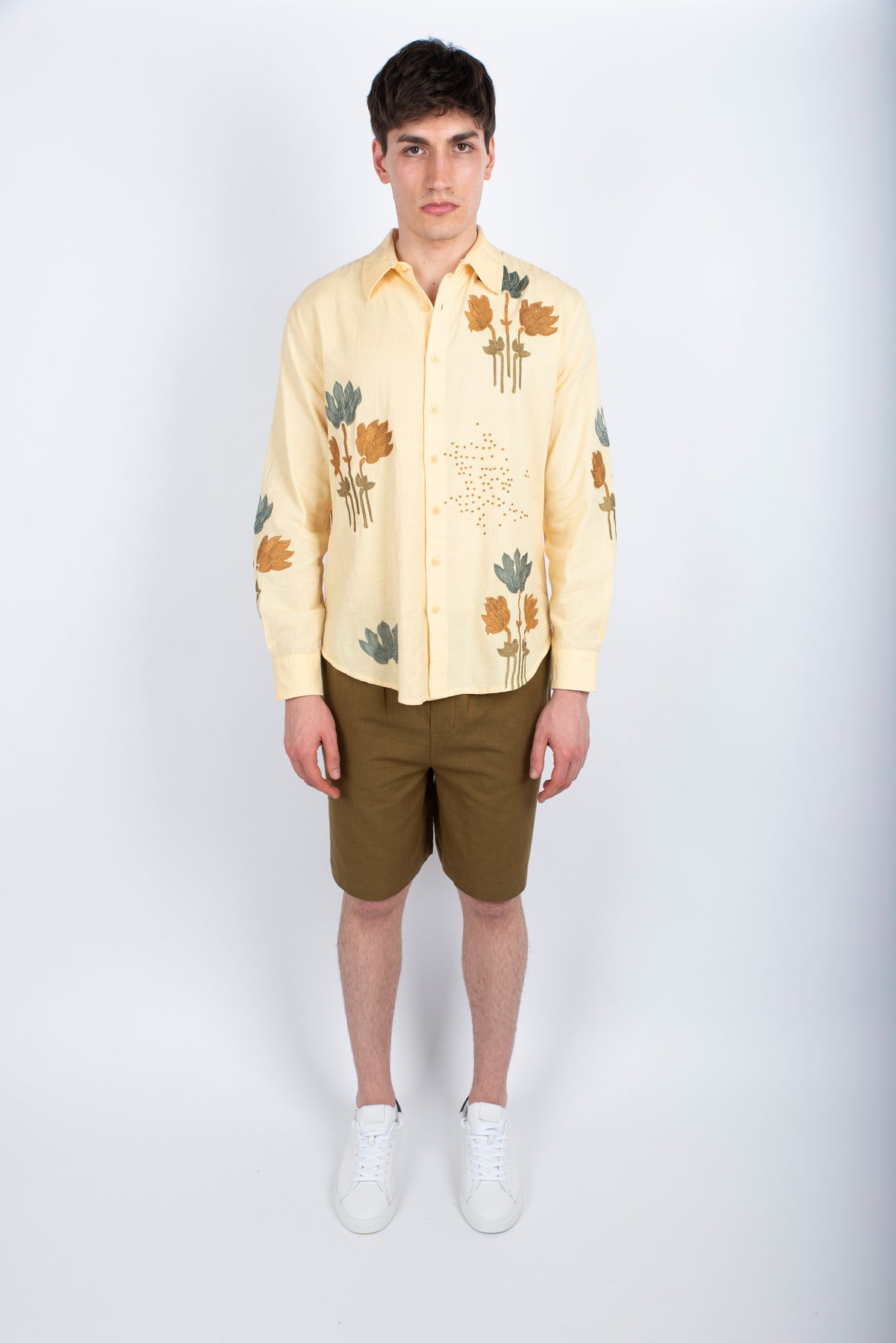 Camicia con ricami Amaranto Uomo B6D0019 DU201M AMARANTO 