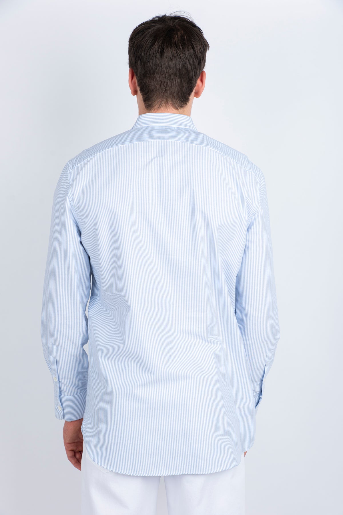 Camicia a righe con ricamo Amaranto Uomo B6D0064 DFBASTONCINO AMARANTO 