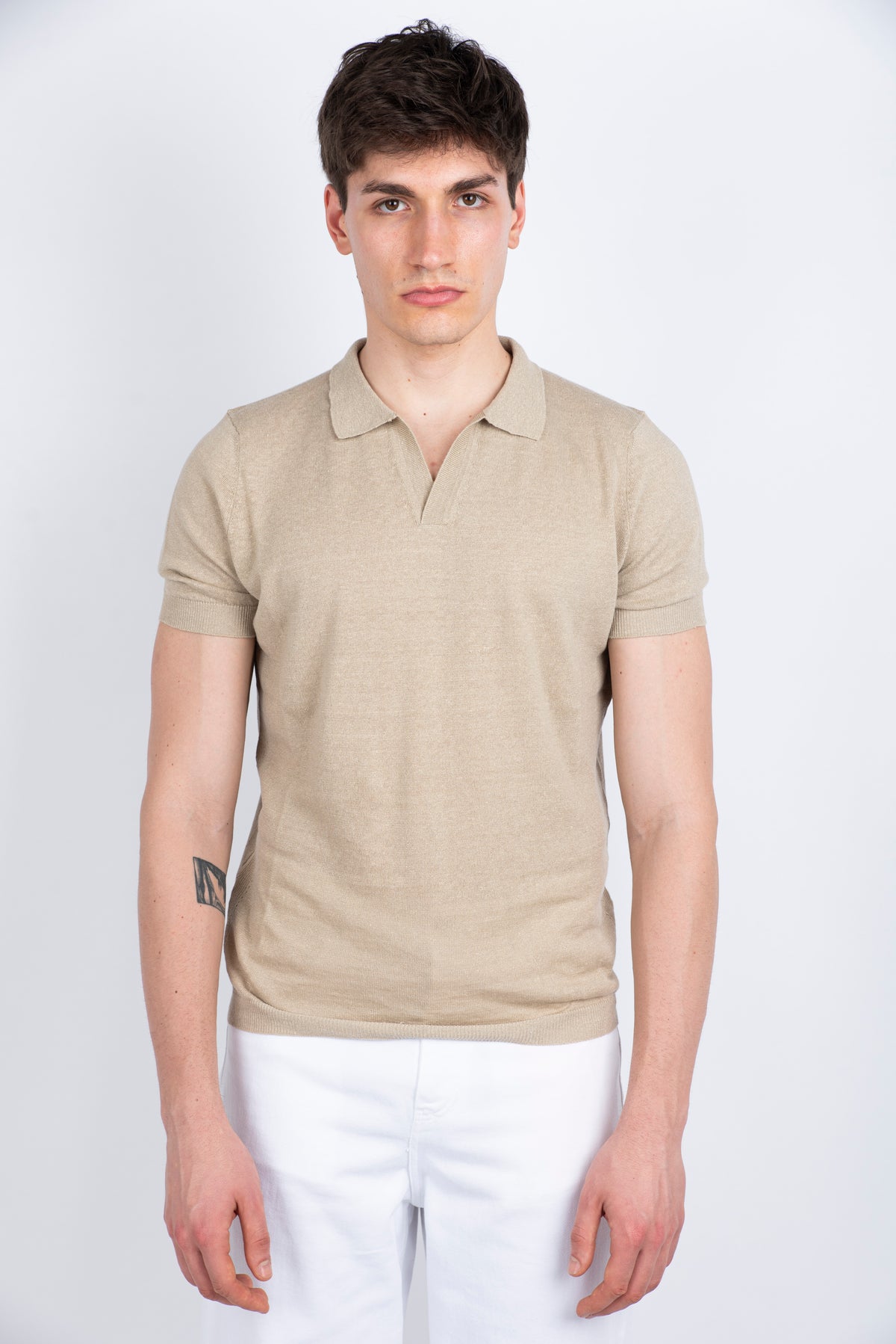 Polo lino Amaranto Uomo B9D0016 DU06M AMARANTO 