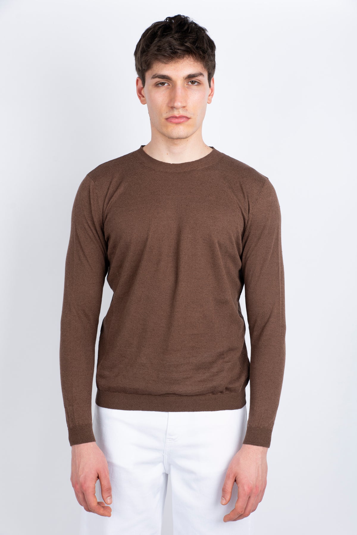 Maglia a maniche lunghe cacao Amaranto Uomo B9D0025 DU64M AMARANTO 