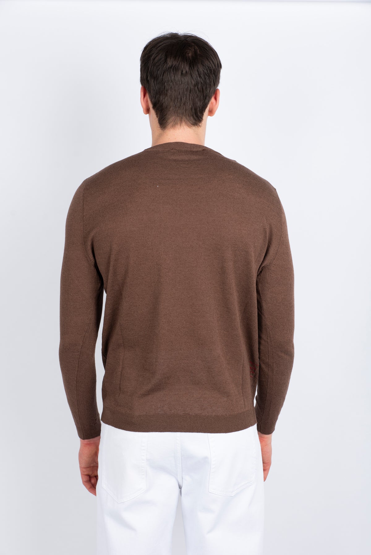 Maglia a maniche lunghe cacao Amaranto Uomo B9D0025 DU64M AMARANTO 