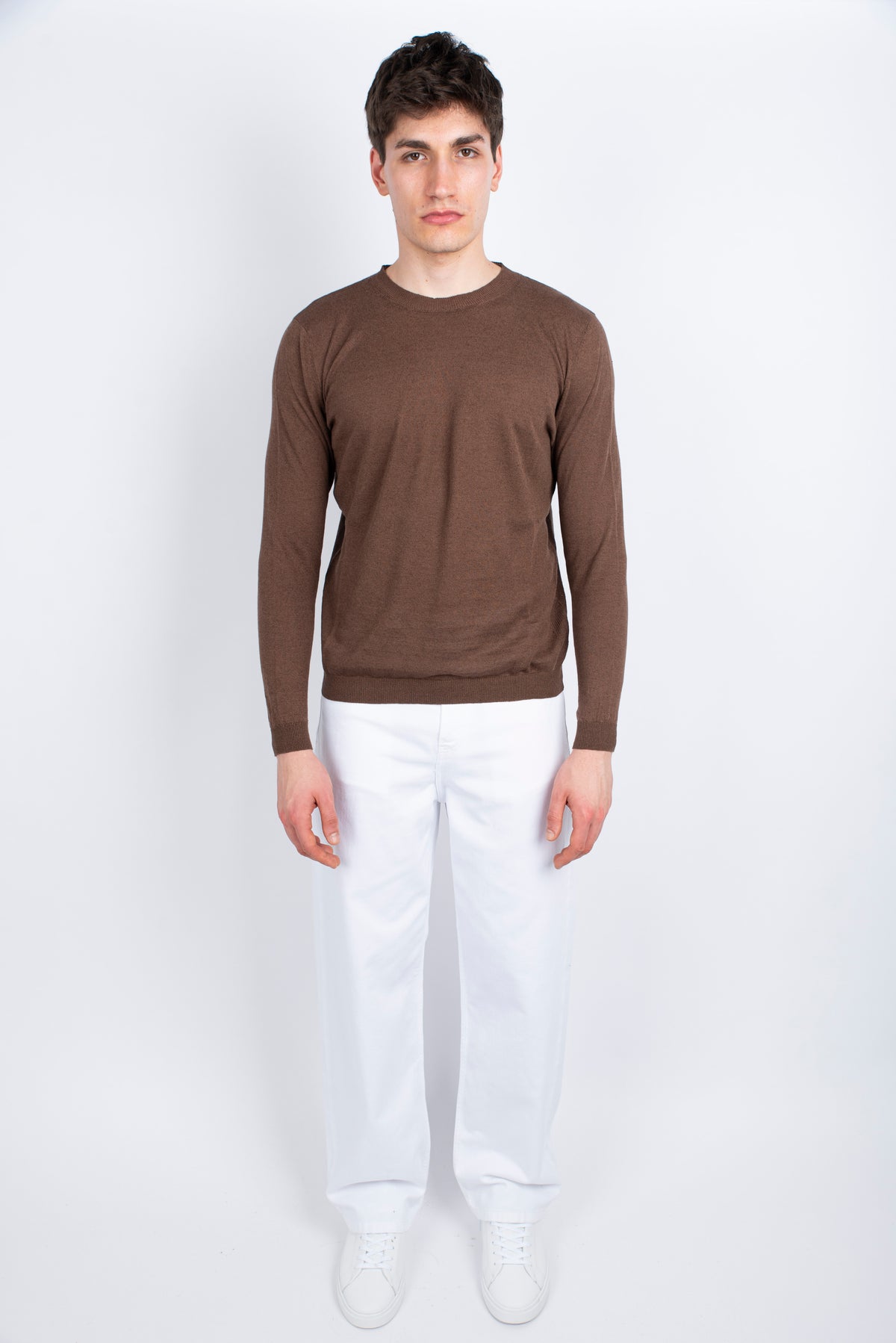 Maglia a maniche lunghe cacao Amaranto Uomo B9D0025 DU64M AMARANTO 