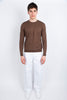 Maglia a maniche lunghe cacao Amaranto Uomo
