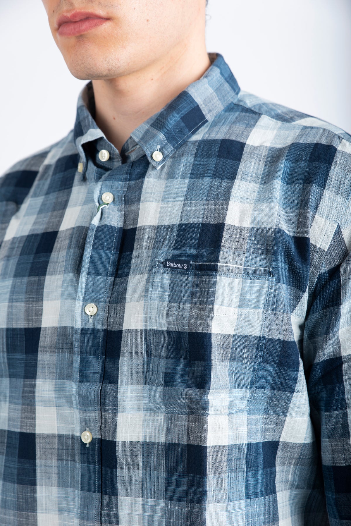 Camicia leggermente aderente Hillroad navy Barbour MSH5450 NY91 BARBOUR 