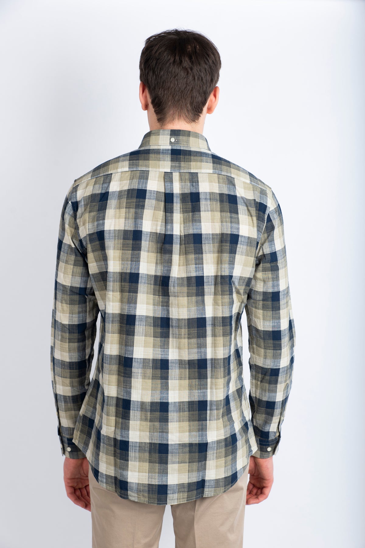 Camicia leggermente aderente Hillroad oliva Barbour MSH5450 OL51 BARBOUR 
