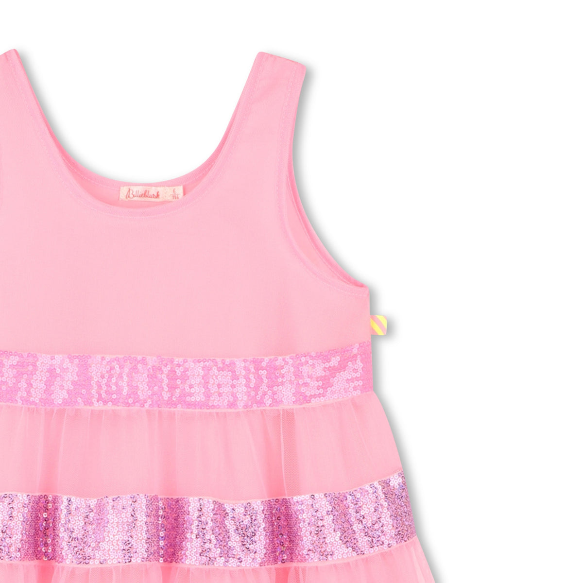 Vestito in tulle con bretelle U20965 462 BILLIEBLUSH 
