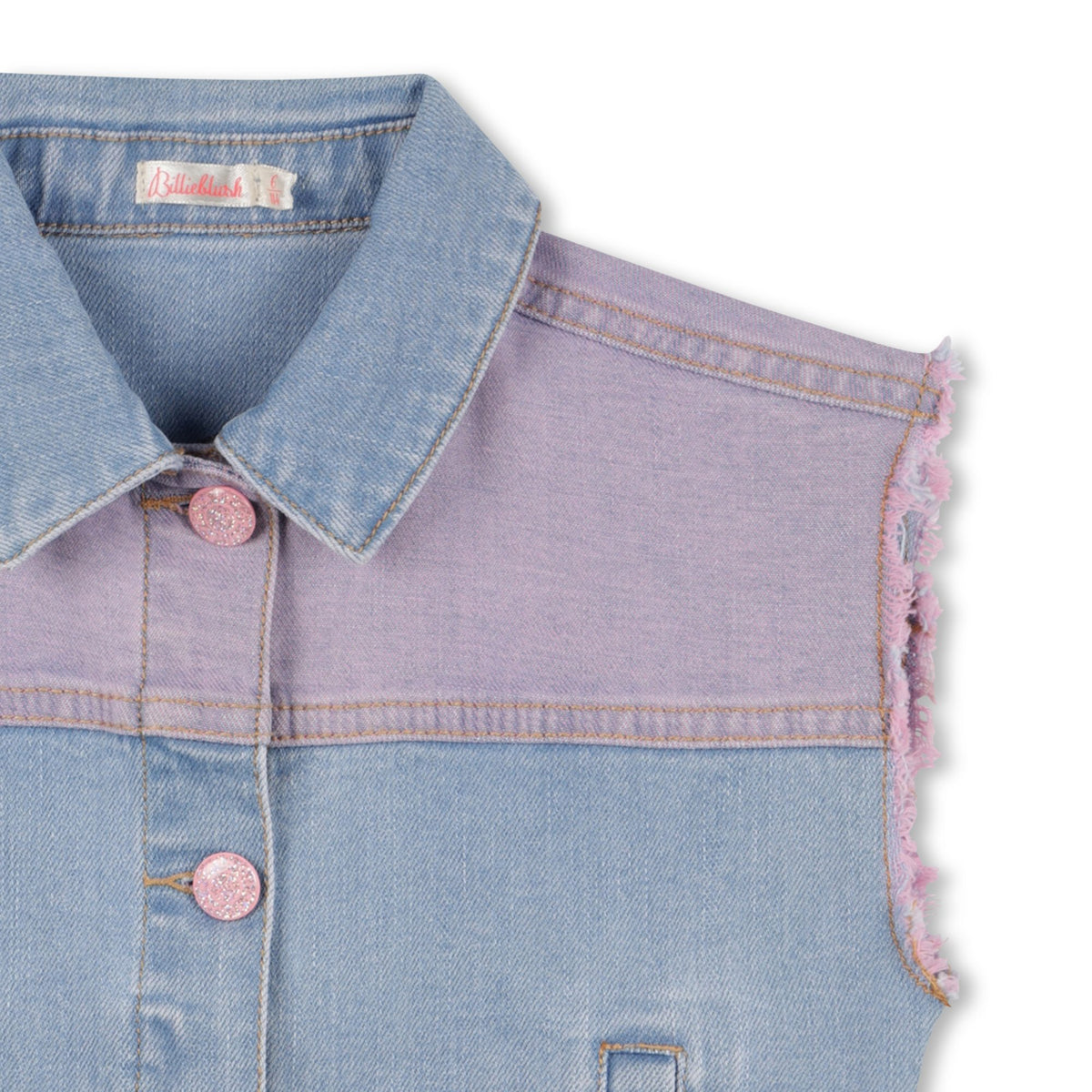 Giacca jeans senza maniche U21069 Z13 BILLIEBLUSH 
