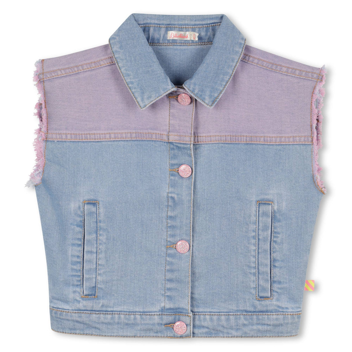 Giacca jeans senza maniche U21069 Z13 BILLIEBLUSH 