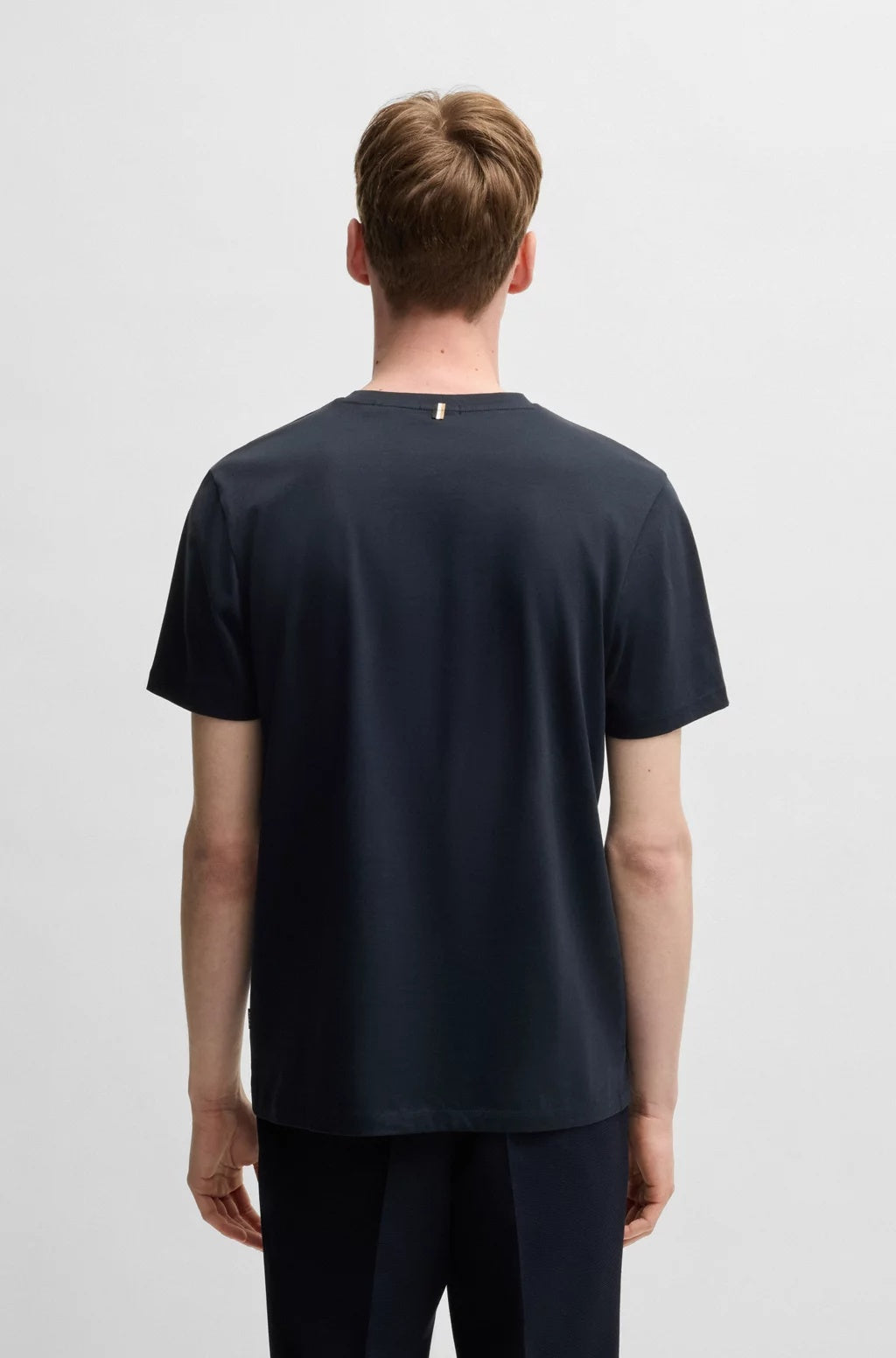 T-shirt a maniche corte slim fit in cotone mercerizzato 50468395 404 BOSS 