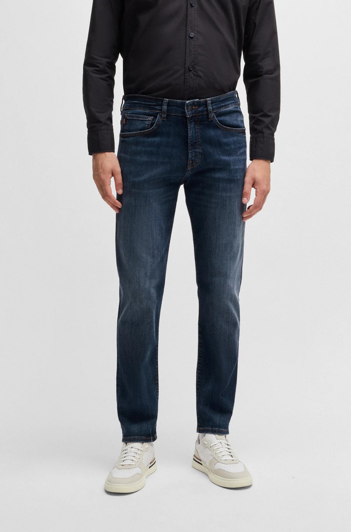 Jeans regular fit Maine in denim elasticizzato blu 50532533 422 BOSS 