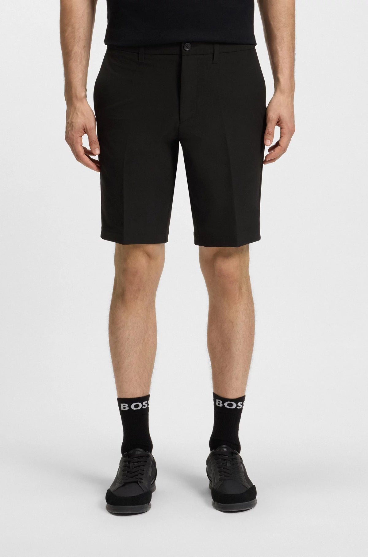 Bermuda slim fit in tessuto elasticizzato idrorepellente 50540337 001 BOSS 