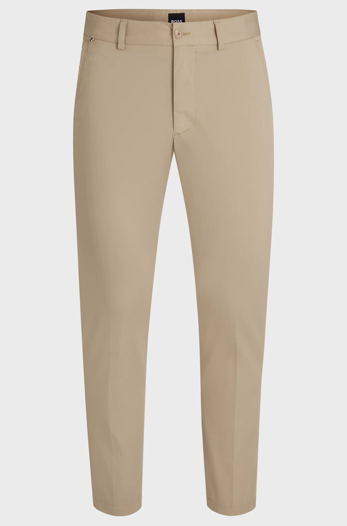 Pantaloni slim fit in satin di misto cotone 50540650 275 BOSS 