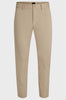 Slim-fit trousers in cotton blend satin
