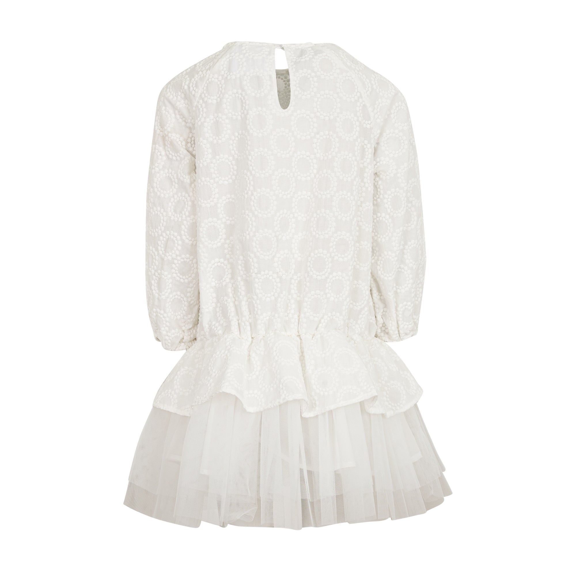 Abito con ruches e gonna in tulle DW1A70 100 DOUUOD 