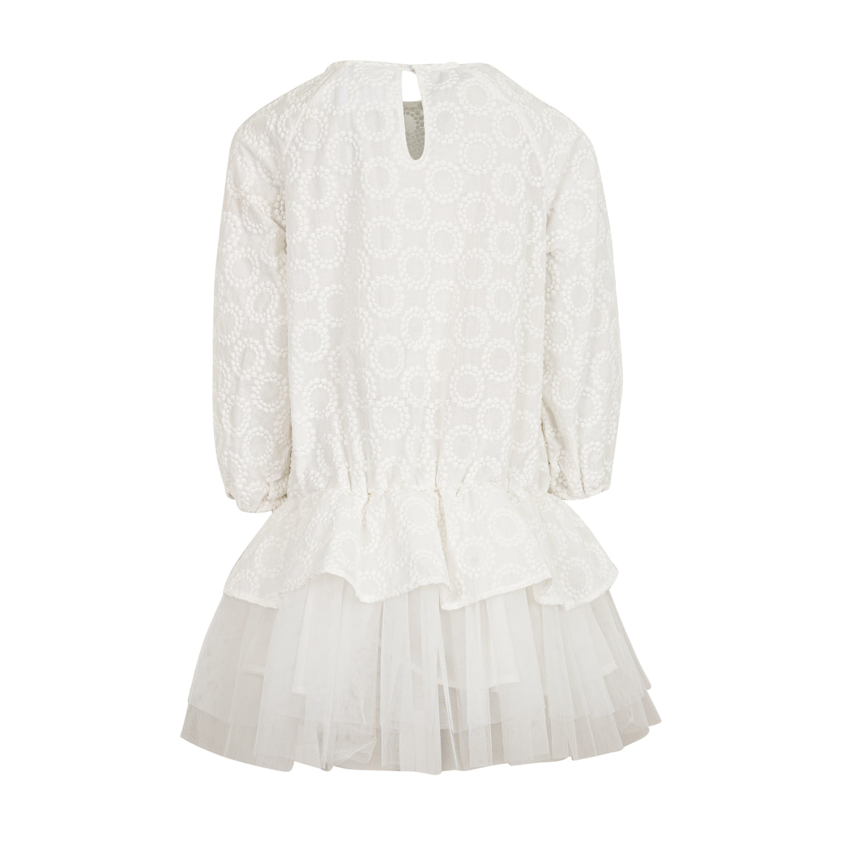 Abito con ruches e gonna in tulle DW1A70 100 DOUUOD 
