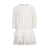 Dress with ruffles and tulle skirt