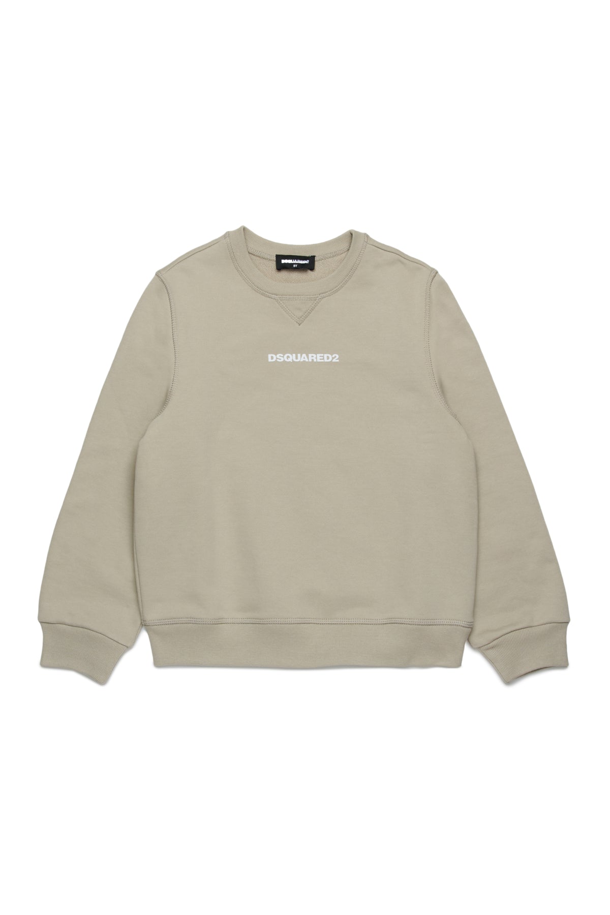 D2Kids Junior Logo Sweatshirt Beige DQ2739D0094 DQ717 DSQUARED2 