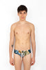 Swim Brief con all over logo