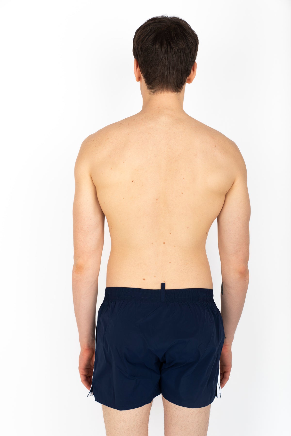 Swim boxer midi boxeur side stripe navy  D7B646140 417 DSQUARED BEACHWEAR 