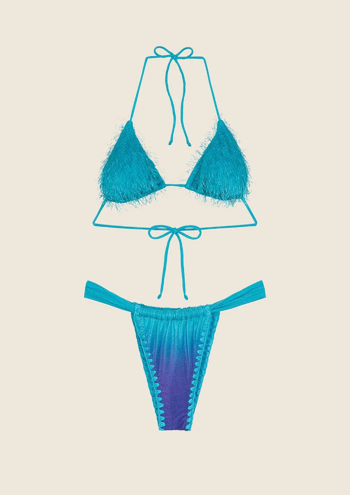 Bikini  Triangolo con Slip Brasiliano Fisso Fantasia 1131X 46 F**K 