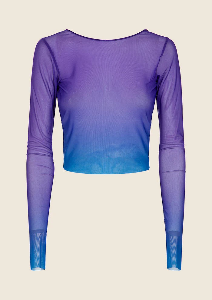 Crop Top Manica Lunga Degradè 1156X 46 F**K 
