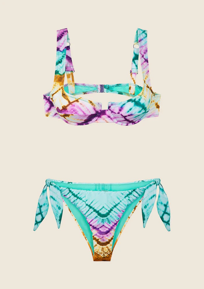 Bikini Reggiseno con Ferretto e Slip Regolabile Fantasia 2164X 10 F**K 