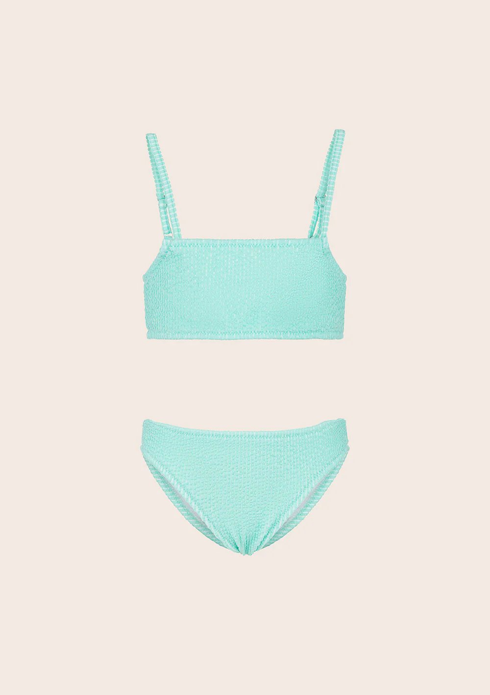 Bikini Bambina Top con Slip Fisso Verde Acqua G1L05UF AQ F**K 
