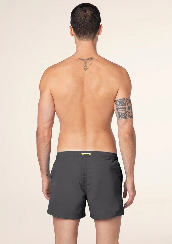 Costume da bagno stampato short fit M01BU05 GR F**K 