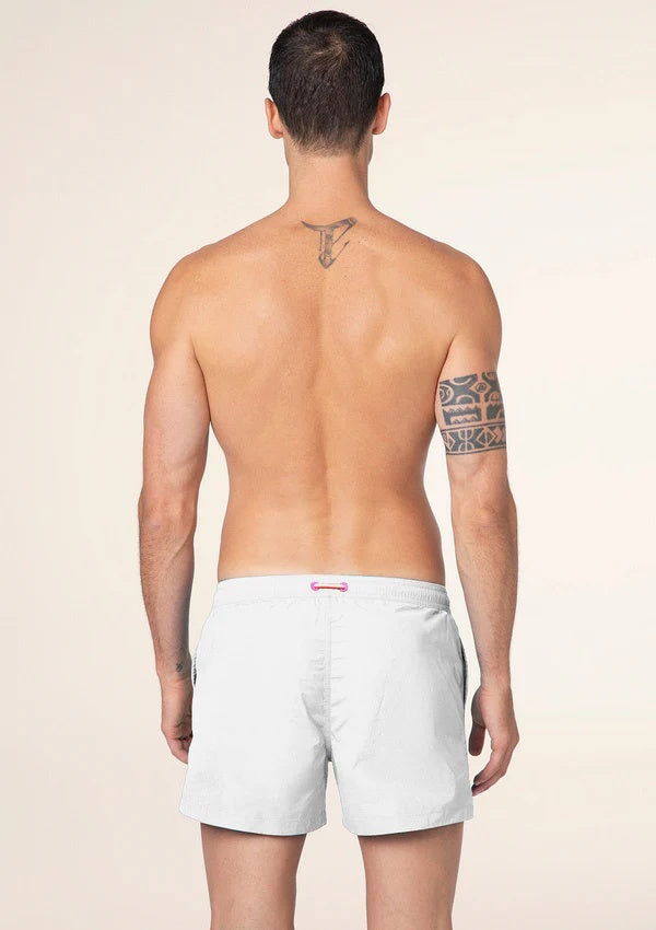 Costume da bagno stampato short fit M01BU05 WH F**K 