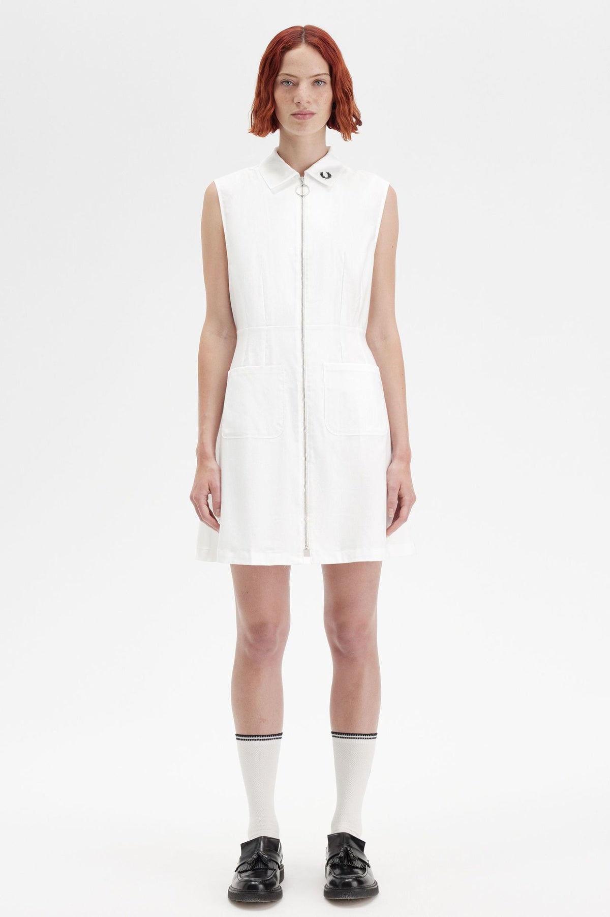Abito con zip intera D917053 129 FRED PERRY 