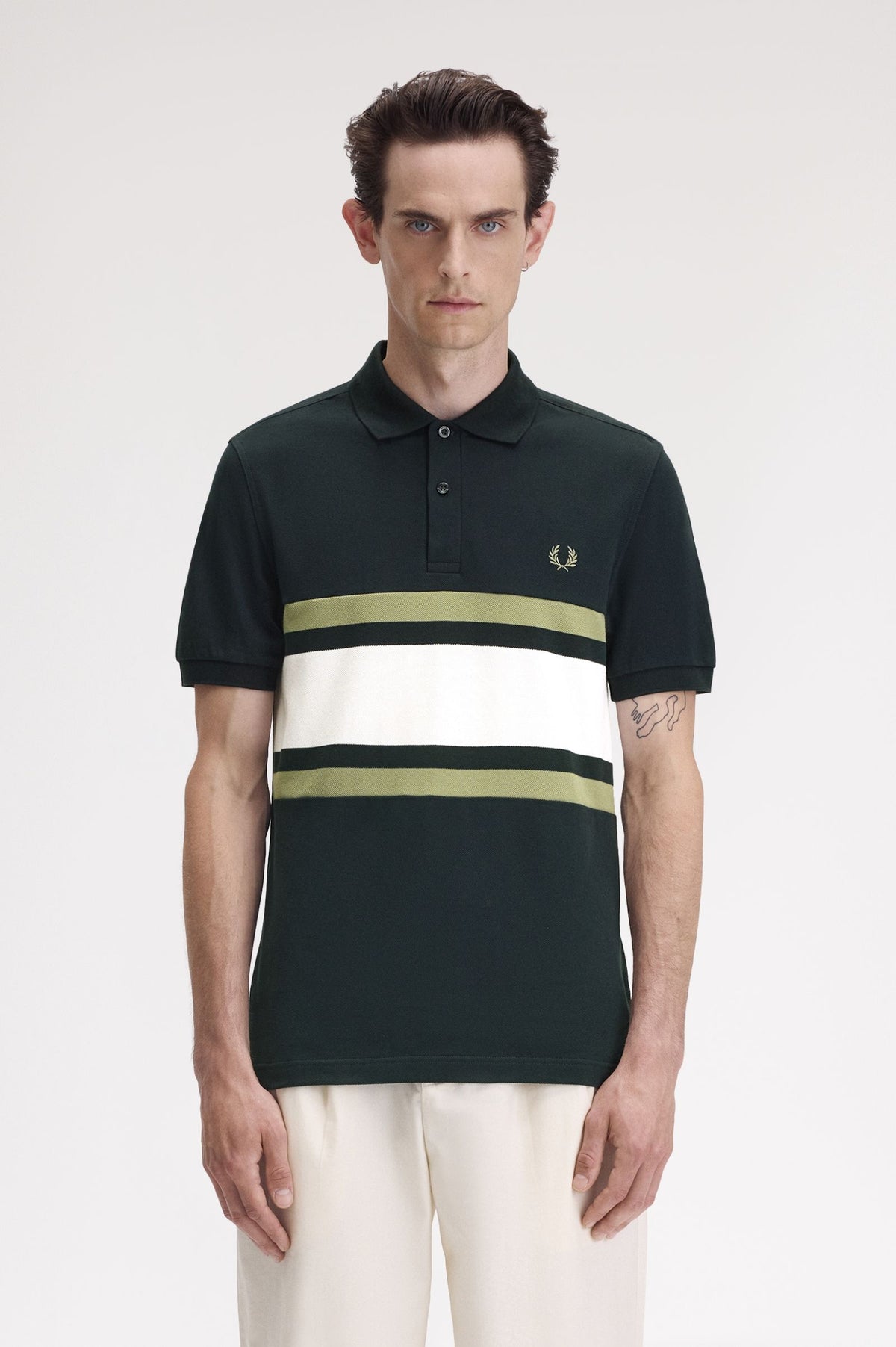 Polo a inserti M990354 Q20 FRED PERRY 