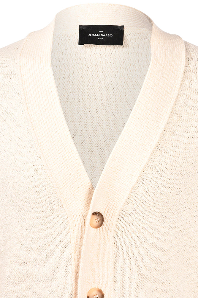 Cardigan Malfilè panna 23188/17401 005 GRAN SASSO 