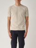 T-shirt in maglia vintage cotone organico beige